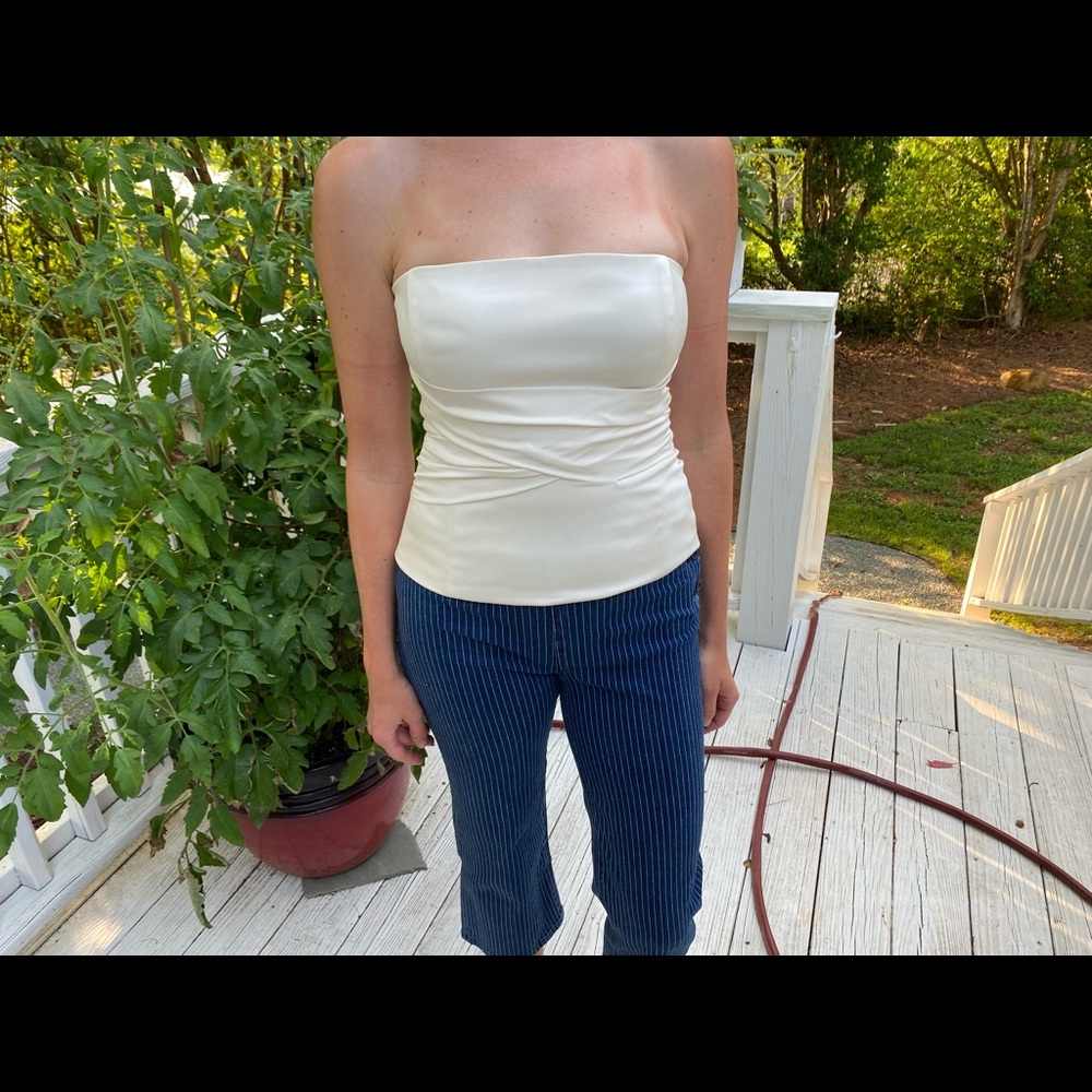 Strapless silk bridal bodice - BCBG Maxazaria